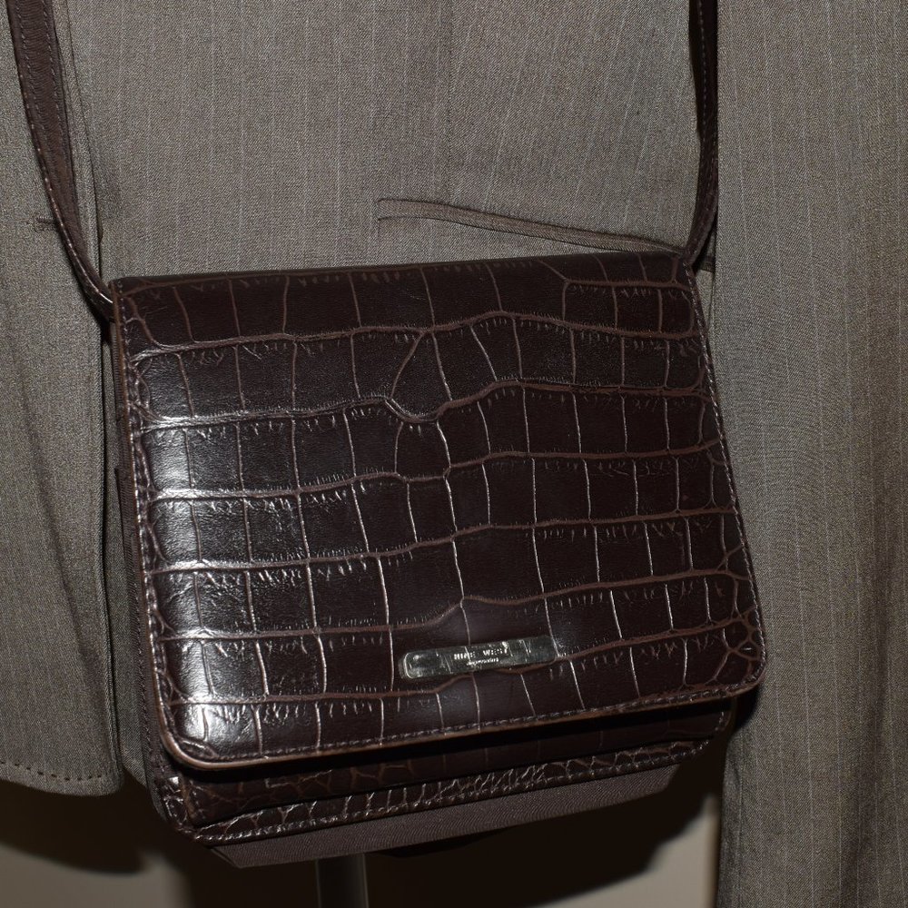 NINE WEST CROSSBODY BAG/WALLET COLOR: COFFEE BROWN